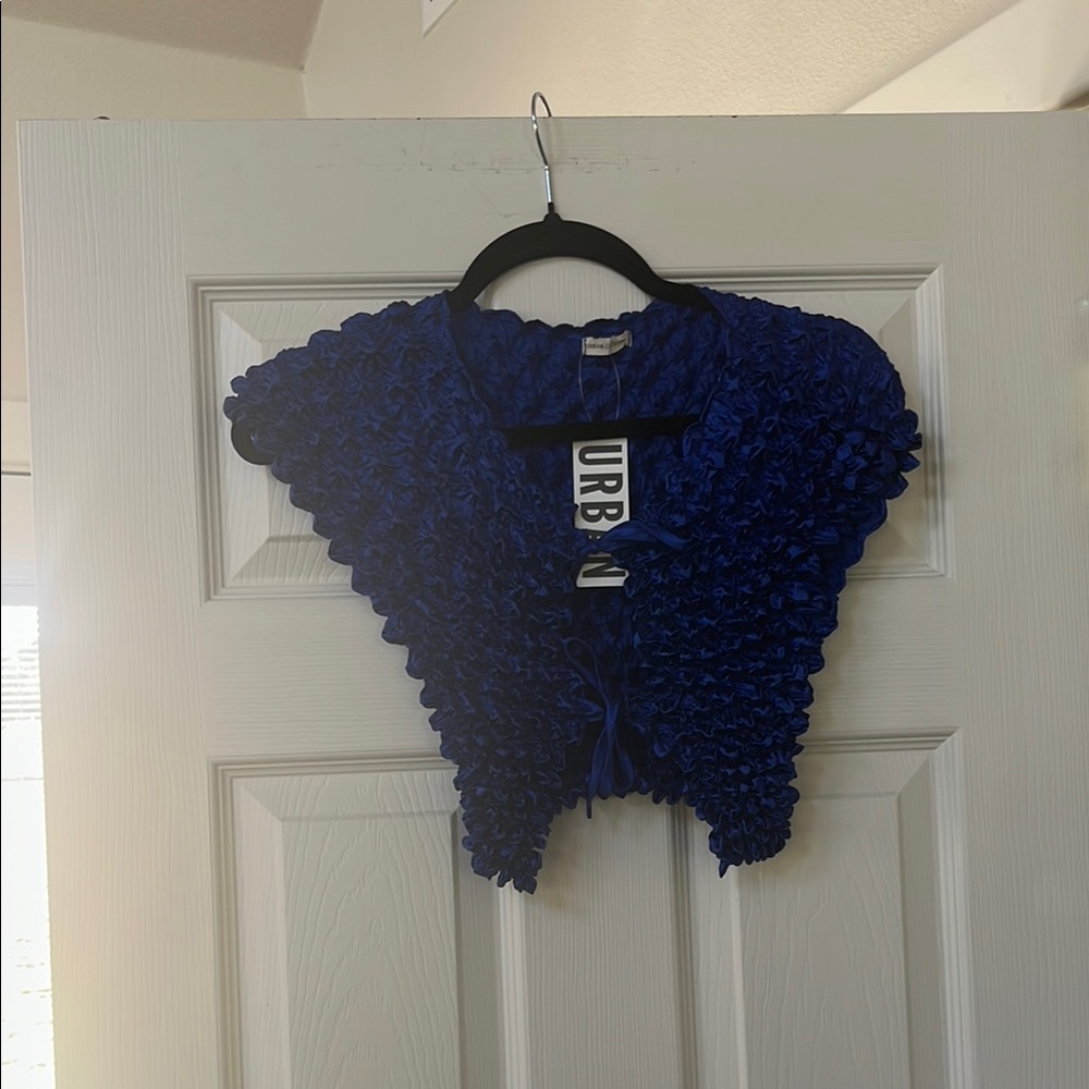 Urban Outfitters Blue Textured Top
